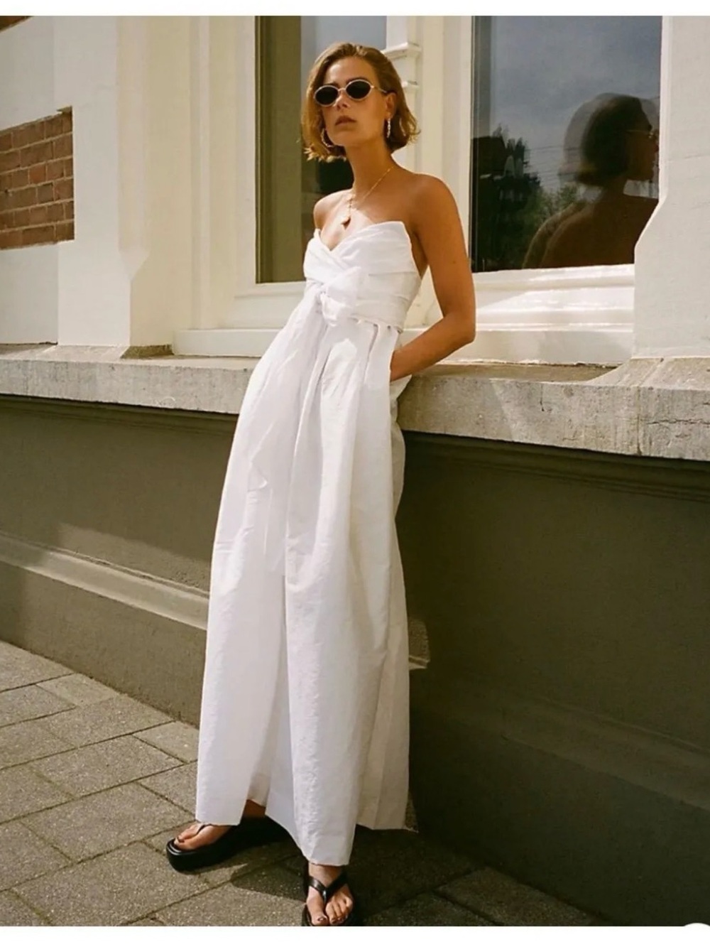 NWT Free People Jayde Wide Leg Bridal Jumpsuit Size M $250 - Picture 2 of 9